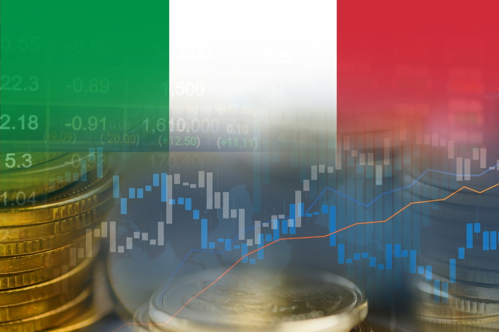 Grafico dell'andamento del Pil italiano