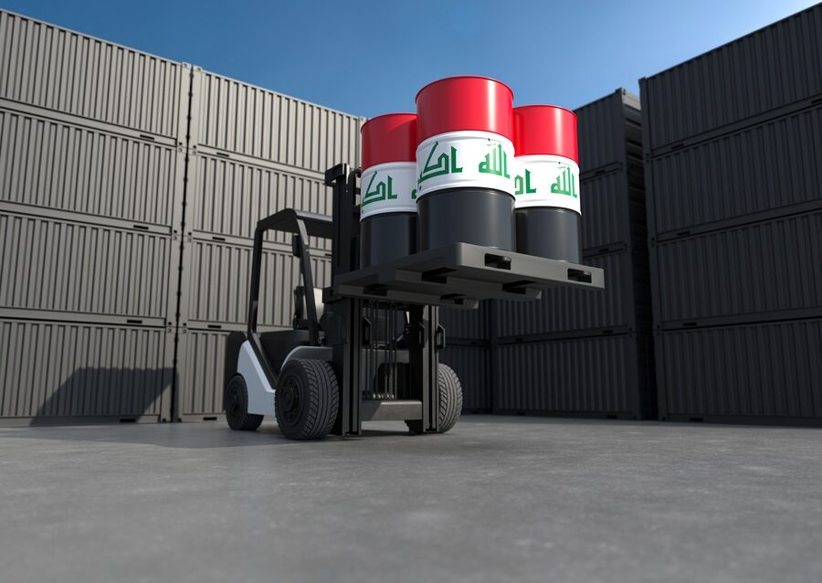 Raffineria petrolifera in Iraq