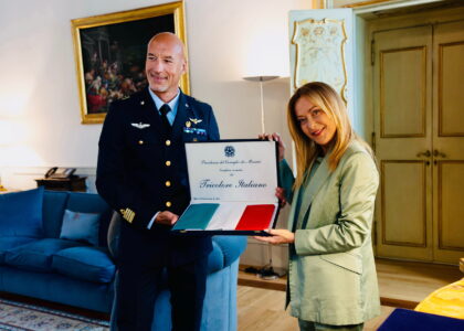 Giorgia Meloni incontra Luca Parmitano