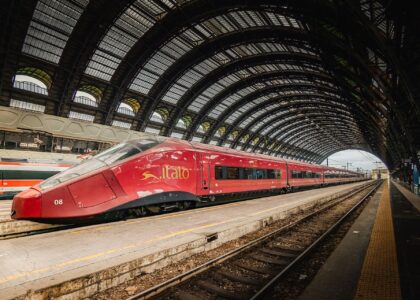Treno Italo in movimento