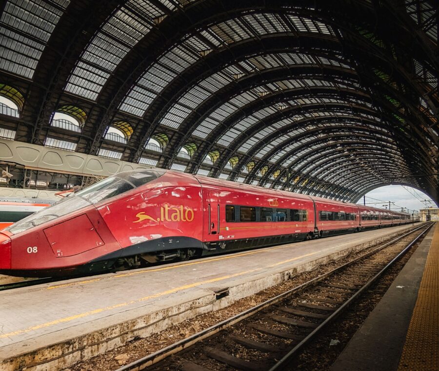 Treno Italo in movimento