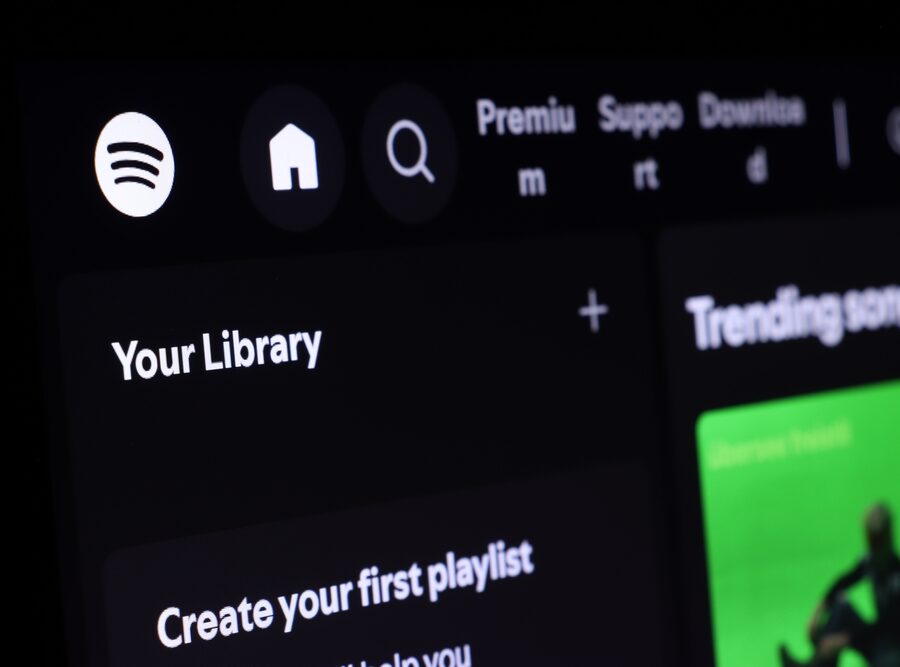 Screenshot dell'assistente conversazionale 'Talk to Spotify'