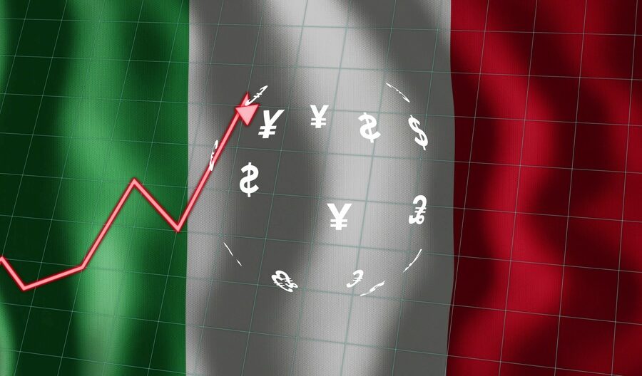 Grafico sull'andamento delle società quotate italiane