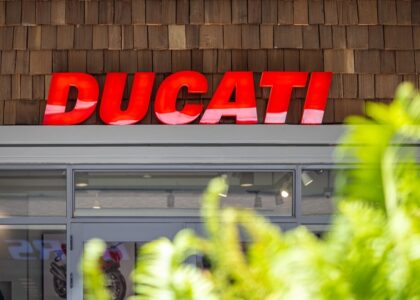 Logo Ducati su una moto