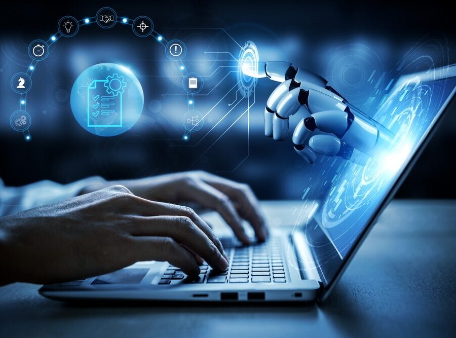 Illustrazione sull'intelligenza artificiale e trasparenza nelle decisioni aziendali