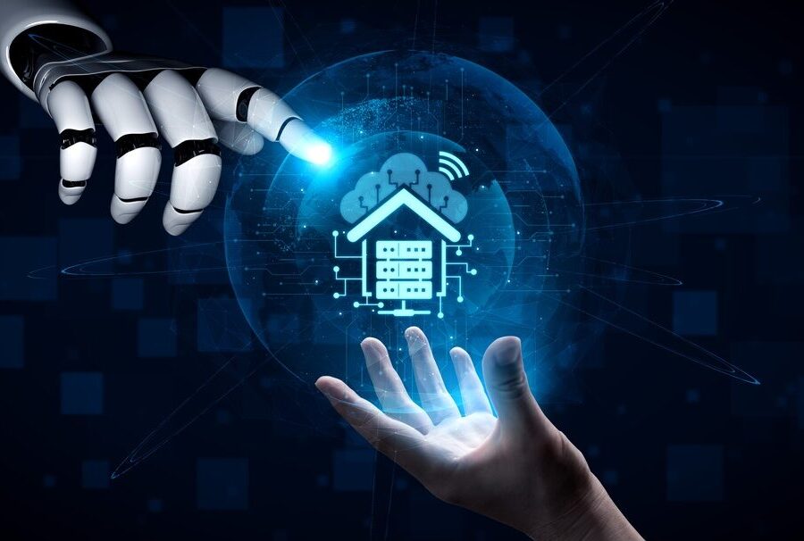 Rappresentazione grafica di agenti AI in produzione