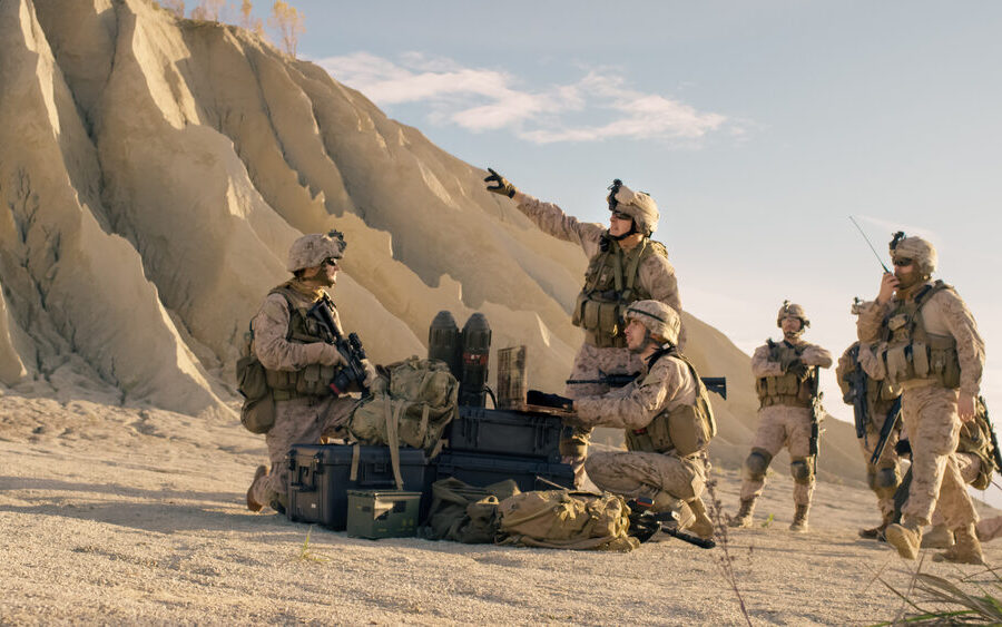 Operatori di droni in azione